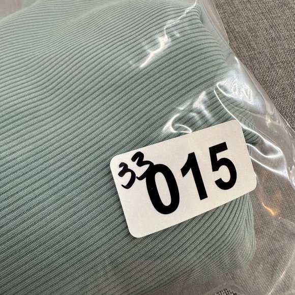 Topshop Ribbed Dress Bell Long Sleeves V-Neck Size 8 Nylon & Elastane‎ Green - Picture 14 of 14